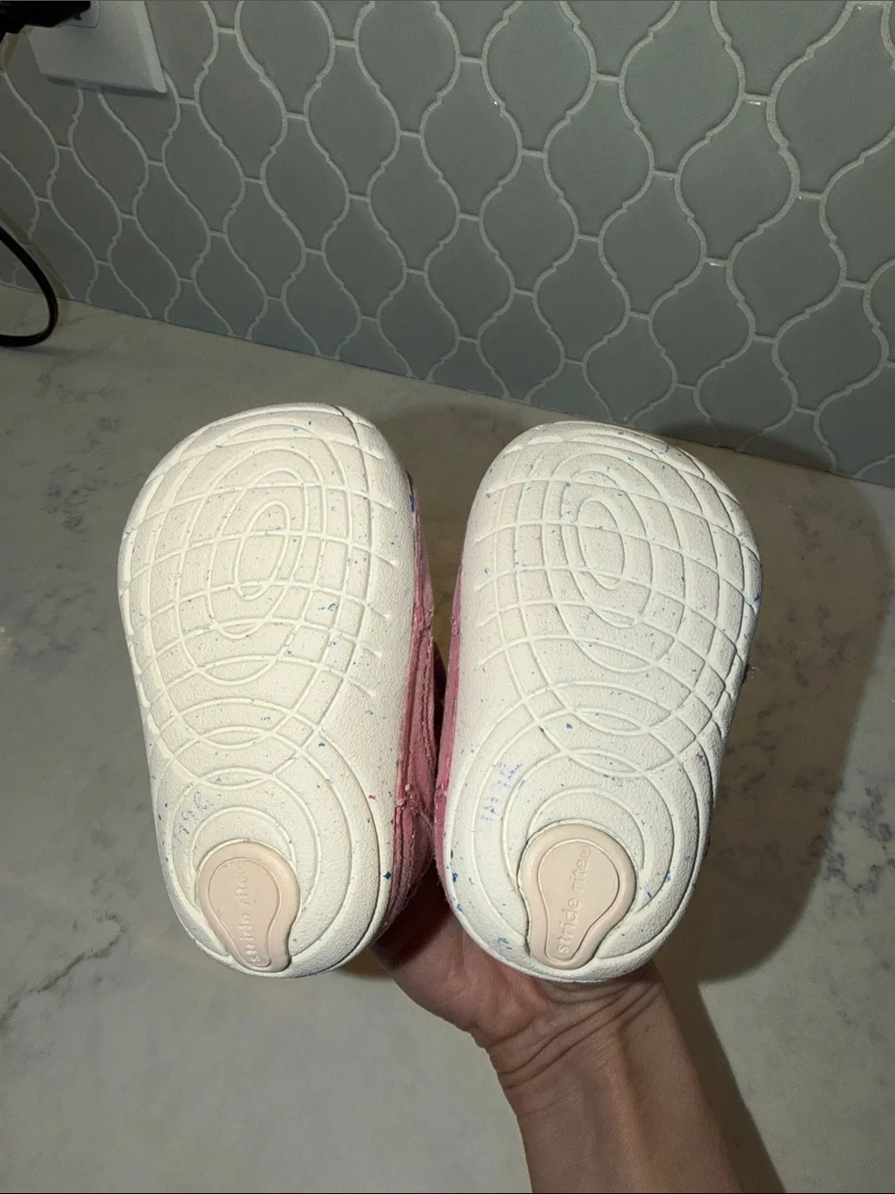 Stride Rite Pink Toddler Sneakers with Hook-and-Loop Strap